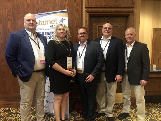In attendance from left to right: Bob Dalton, ARDEX Manager of Strategic Partnerships, Sherri Wildman, ARDEX District Architectural Manager, Al Rocheleau, Regional Sales Manager ARDEX Canada, Michael Frey, ARDEX Business Manager – Western Division, John Felker, ARDEX Business Manager – Eastern Division.