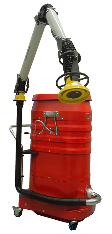 Ruwacs Dust Extraction Swing Arm Offers Fully Mobile Point Of Source Extraction Solution 